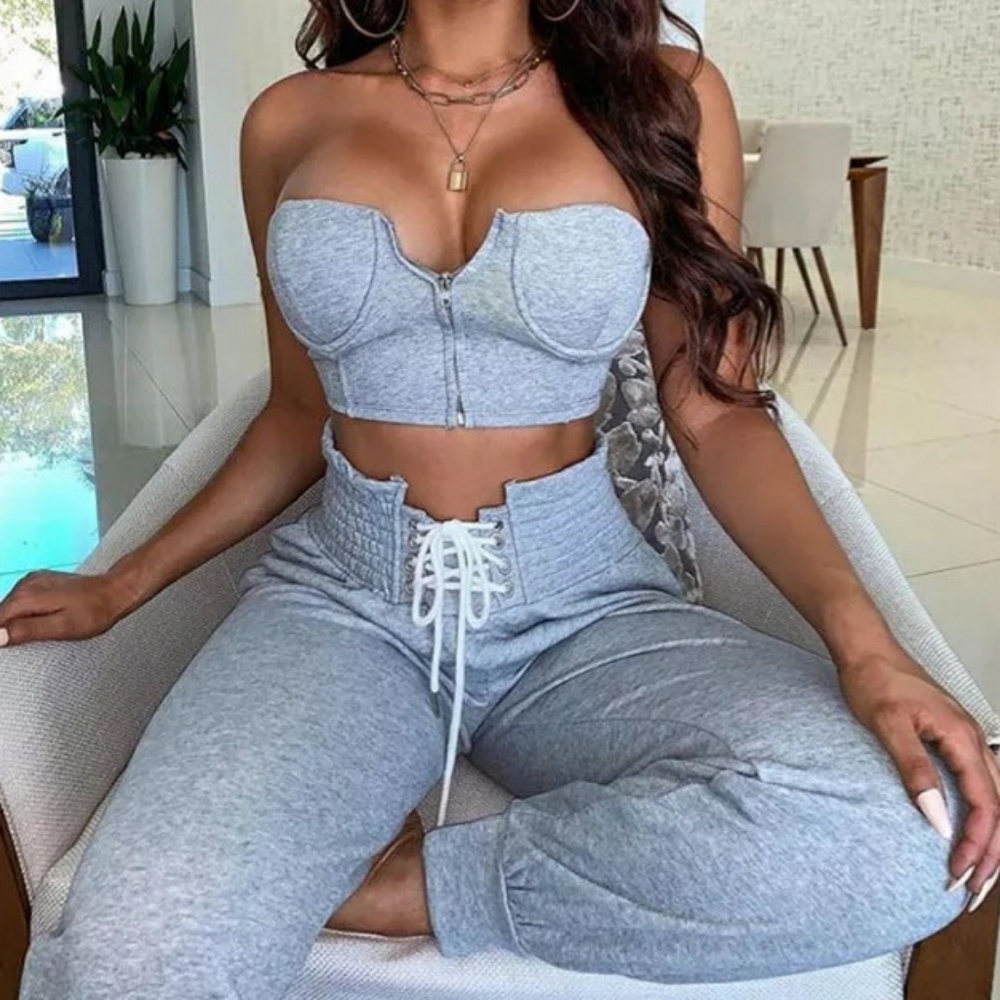 Gray two piece set